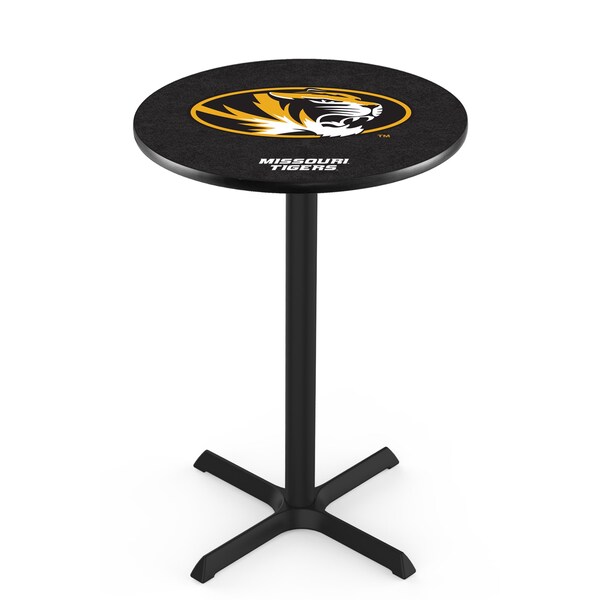 42" Blk Wrinkle Missouri Pub Table